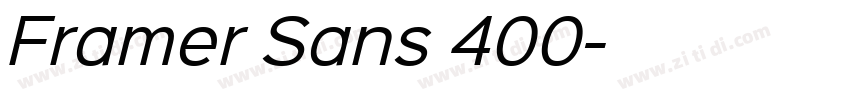 Framer Sans 400字体转换